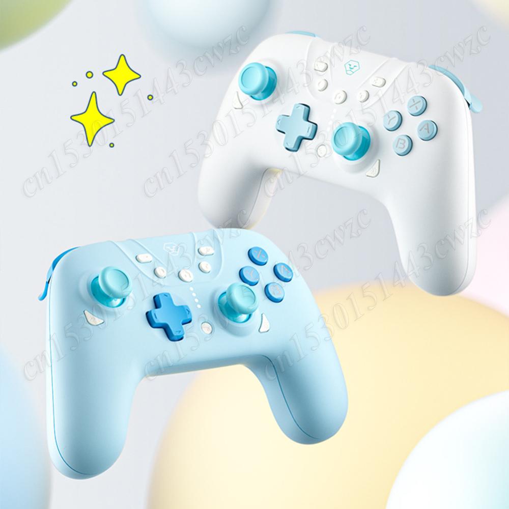 Game Controller Bluetooth-Compatible with Dual Hall Effect Joystick Console Controller 3 Modes for Nintendo Switch PC Steam Deck