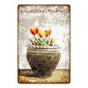 Enjoy Our Garden Kitchen FLowers Metal Tin Sign Farmhouse Home Retro Wall Painting Art Decor Beer Wine Farm Party Poster YL
