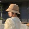 Twist decorative breathable fisherman's hat children spring and summer versatile sunshade basin hat leisure travel dome hat
