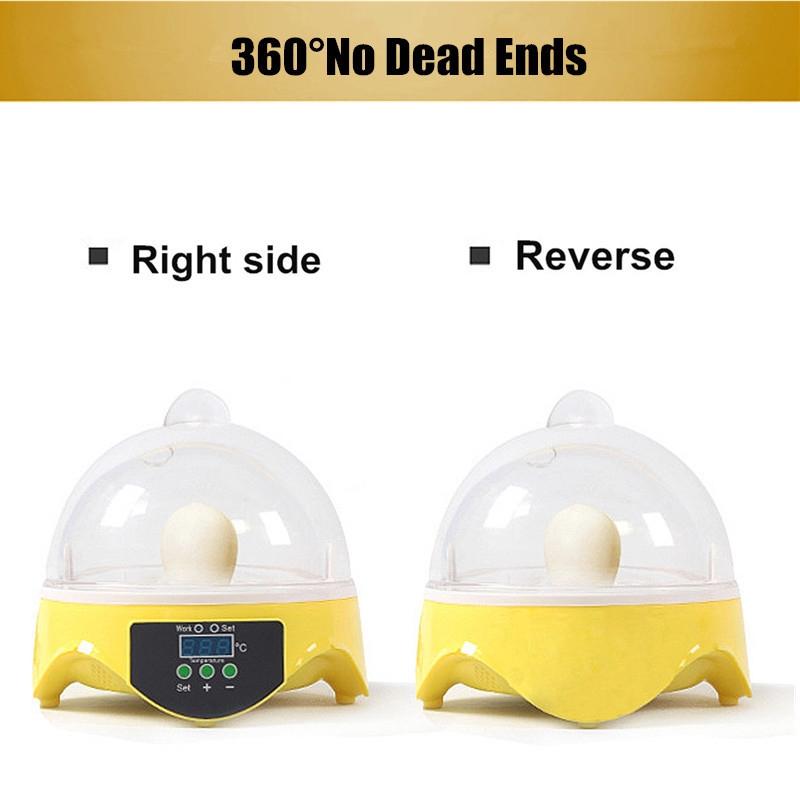 7 Eggs Capacity Incubator Mini Egg Incubator Brood Machine Chicken Duck Hatcher Electronic Automatic Incubator Brooder New