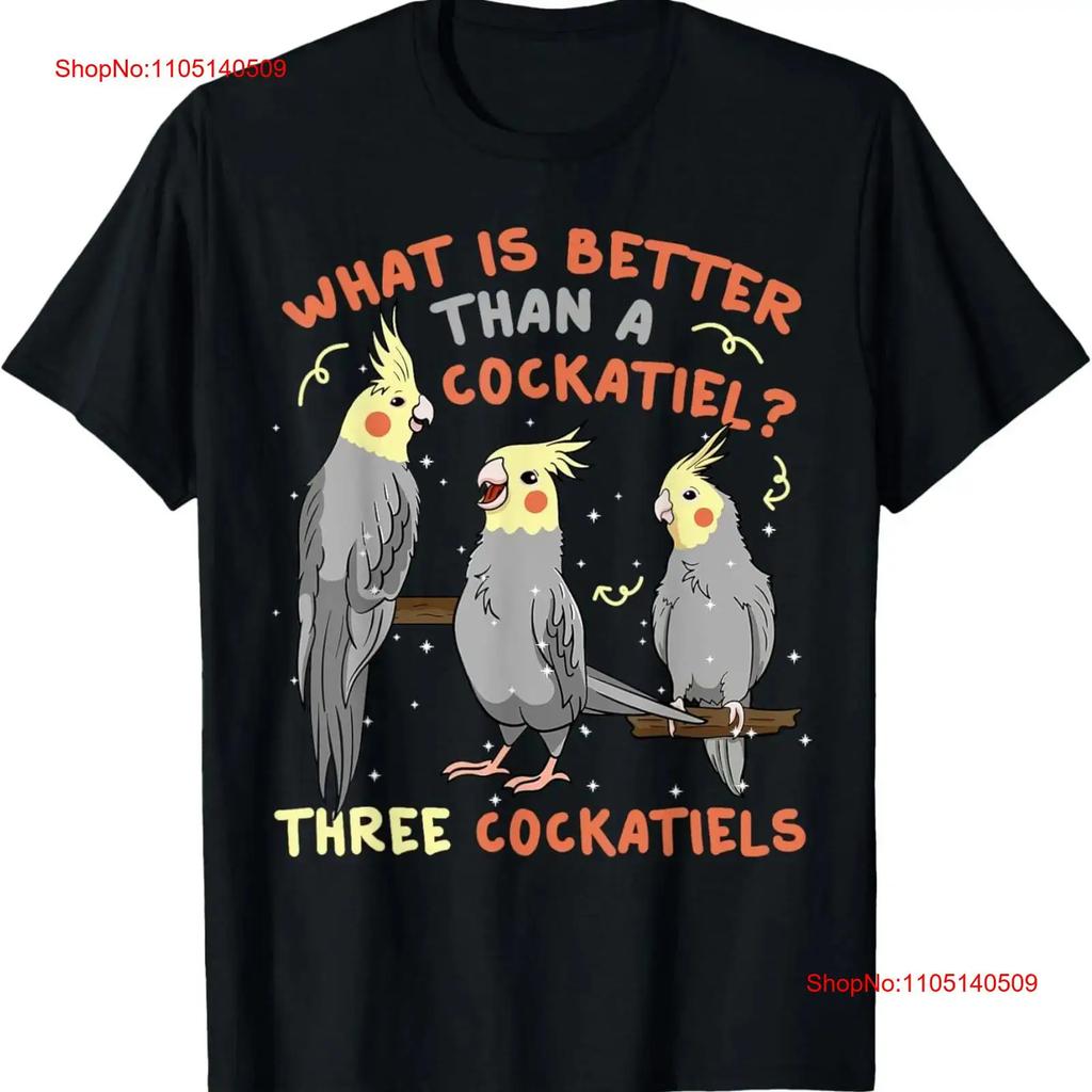 Cockatiel Cockatoo Lutino Parrot Quarrion Tiel Weiro Bird T Shirt Vintage Designer Clothes Stretched Casual Unisex