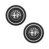 ZHA3 2Pcs Car Waterproof Coaster Non Slip Water Cup Pad Mat For Alfa Romeo 156 159 147 8C 166 Giulia Giulietta Mito Stelvio Spider GT