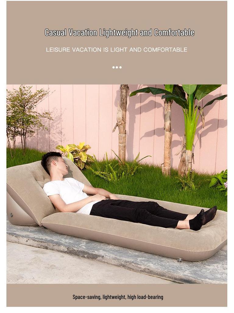 Portable Single-Person Inflatable Camping Air Mat