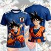 New Bandai Japanese Anime Dragon Ball Son Goku X Japan National Team Soccer Jersey Men's Sports