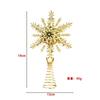Five-Pointed Christmas Star Tree Topper, Tree Top Ornament for Holiday Decor