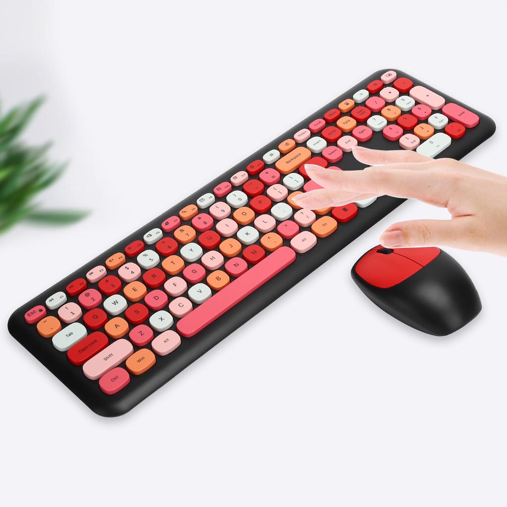 Wireless Keyboard Mouse Set 2.4G Wireless 110 Keys Keyboard Mouse Computer Accessory