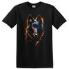 Dog T Shirt Artistic Fire Glow Canine Portrait W/ Cool Dog Tee