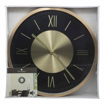 Ariana Wall Clock 30cm Gold/black
