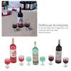 Miniature Dollhouse Wine Bottle Set Dollhouse Decoration Pretend Play Funny Mini Toy Set for Party Kitchen Game