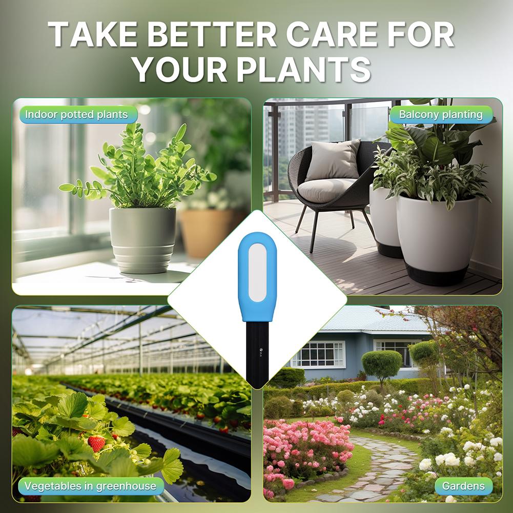Soil Temperature Humidity Sensor Customizable Reading Units Soil Hygrometer Moisture Sensor Plants Temperature Humidity Monitor