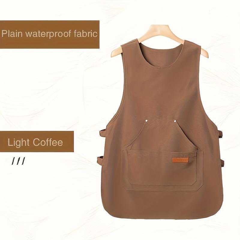 

Многофункциональный рабочий фартук - прочная полиэстеровая смесь, идеально подходит для садоводства и повседневного использования, повседневный фартук | фартук с регулируемым ремешком | прочный фартук 1pc светло-коричневого