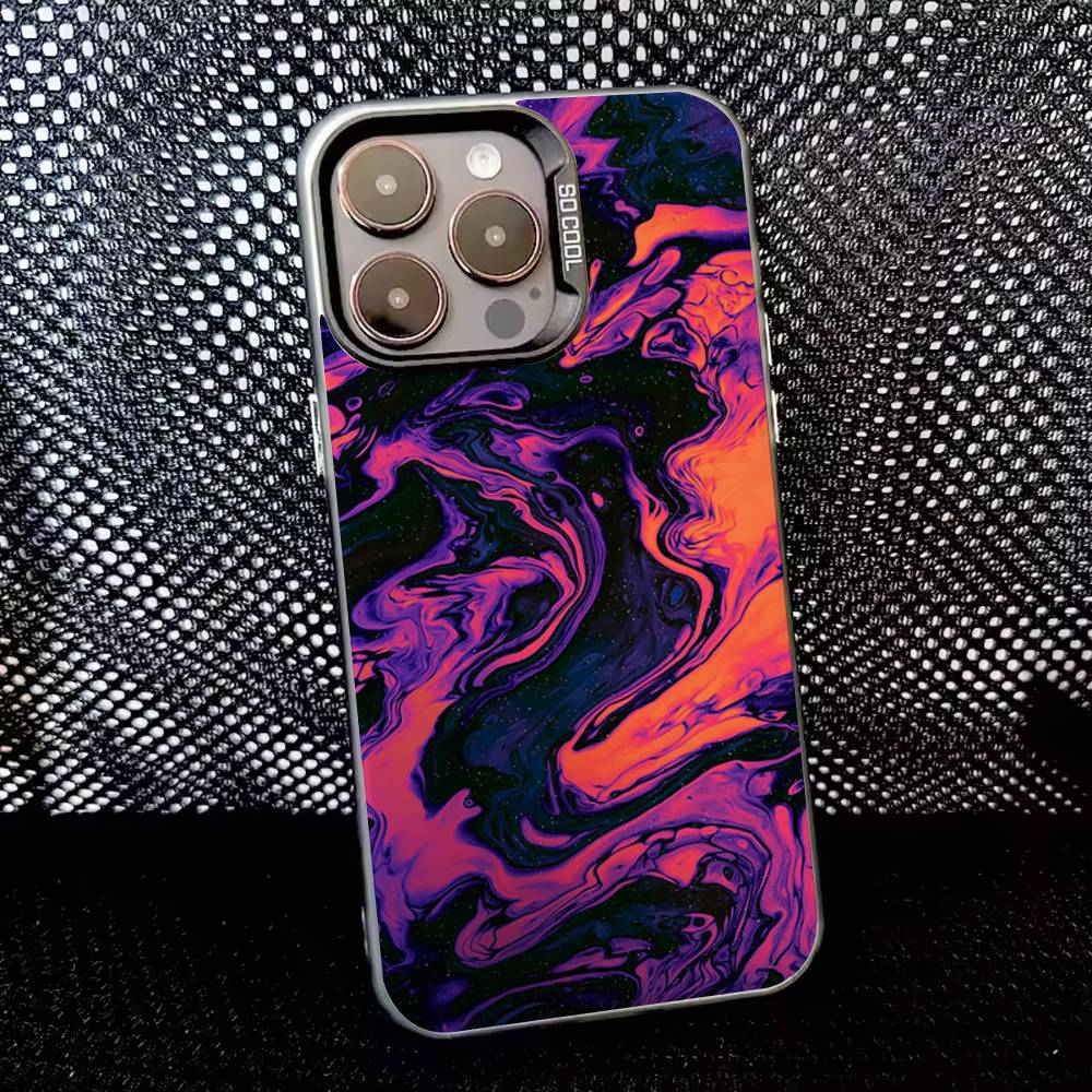 

Psychedelic trippy Holographic Phone Case For iPhone 16,15,14,13,12,11,8,7,Pro,Max,Plus,Mini,XS,SE Anti Fall Black Matte Hard iPhone16promax