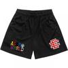 Eric Emanuel EE Herren Mesh Fitnessshorts Atmungsaktiv Jogging Training Lässige Sportbekleidung