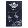 Black Gratitude Journal with Silver Lining – 120 pages – I am Thankful For