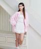 Alkialka Ruffle Hem Shorts (White)