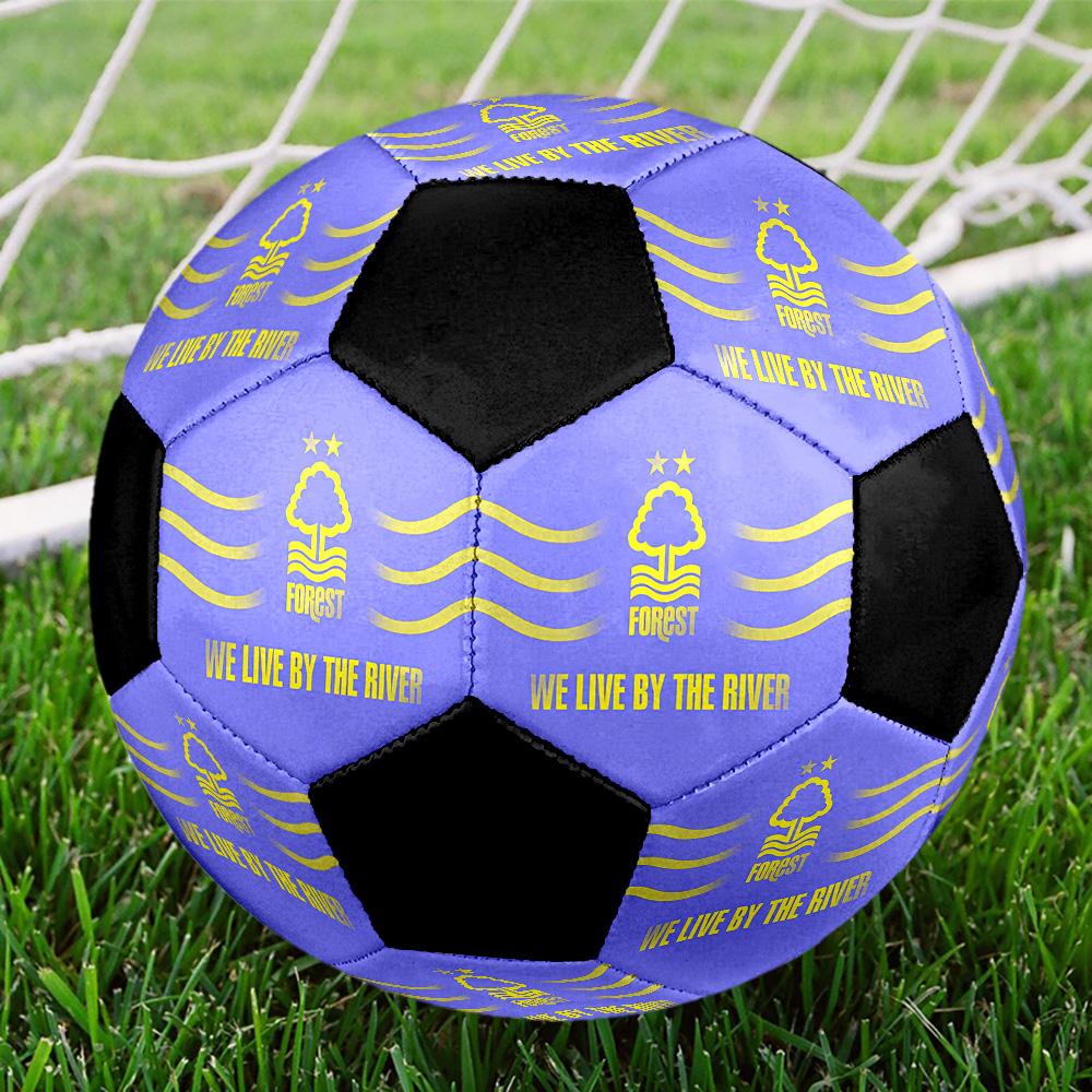 Nottingham Forest F.C Soccer Ball Colorful All Ages Machine Stitched PVC Competition Ready Durable High-Bounce.SIZE5