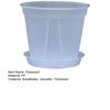 Breathable Flower Pot Transparent PP Planter for Orchids Caladiums Self-Watering Aerating Sun Resistant Flowerpot for Home Garden