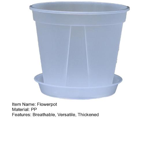 Breathable Flower Pot Transparent PP Planter for Orchids Caladiums Self-Watering Aerating Sun Resistant Flowerpot for Home Garden