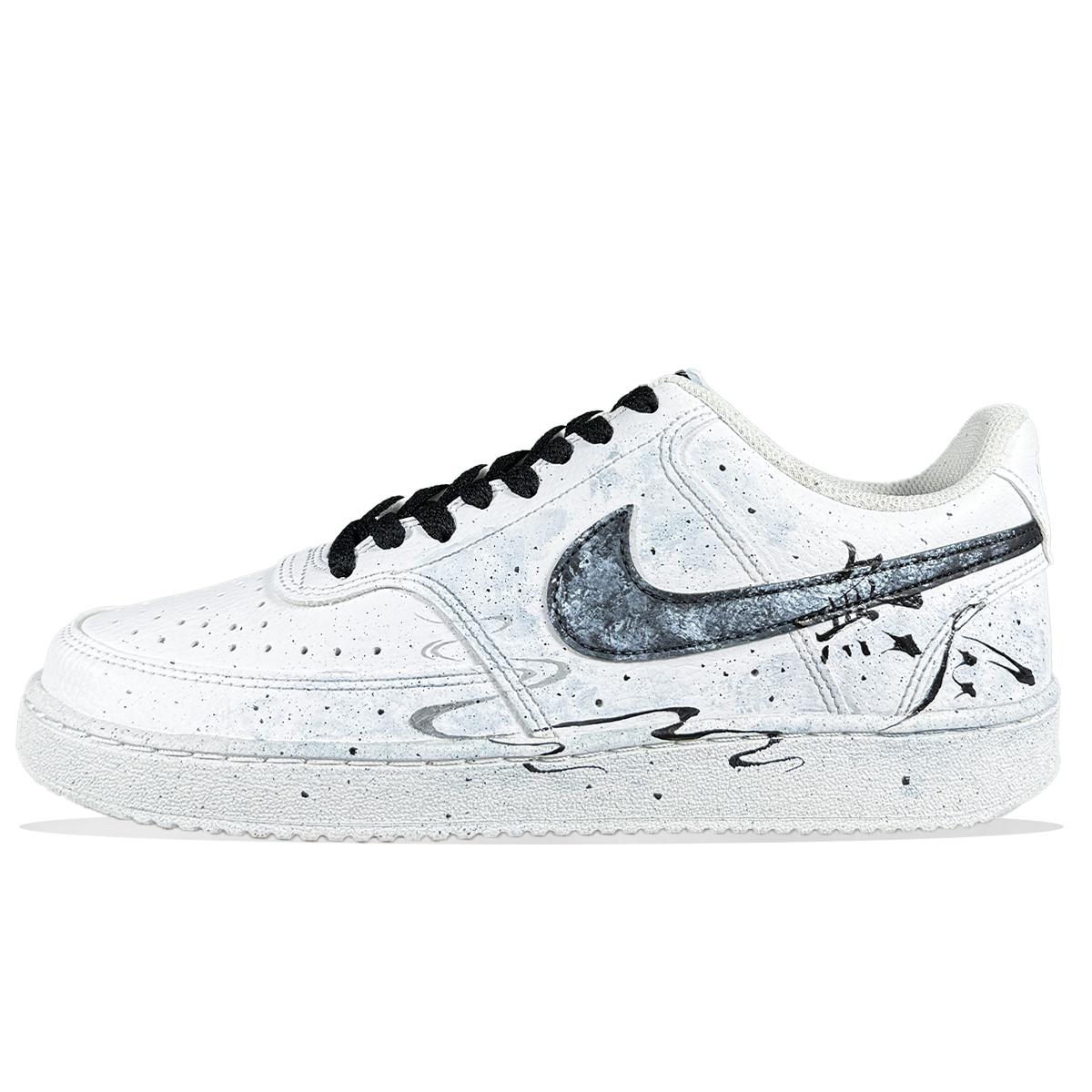 

Nike Court Vision 1 Low top Skateboard Shoes Unisex Black White DH2987-101(Team667-) 45.5
