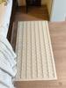 2025 New Style French Cream Carpet: Long Strip Foot Mat for Bedroom & Living Room