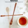 3Pcs Home Long Handle Wood Stirring Spoon Mixing Slotted Spoon for Coffee Milk Honey Use