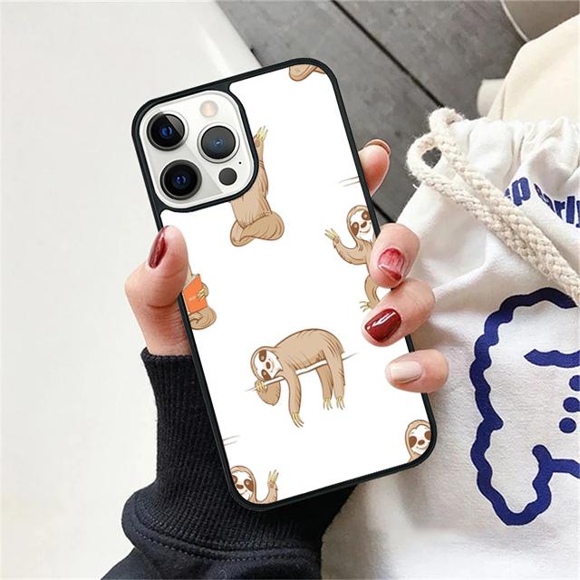 

Кавайная Милая Ленивец Чехол для телефона Для iPhone 17 Air 16 15 14 Plus apple 16 11 12 13 Pro Max coque iPhone 13