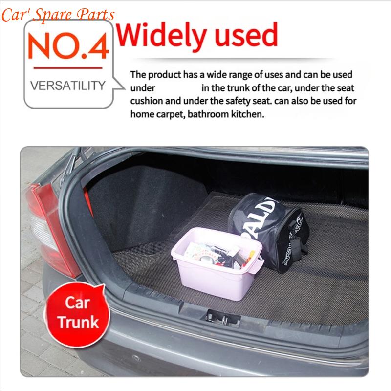 

Y4UA Multifunction PVC Car Floor Mat Antislip Trunk Liner Universal Vehicle Fit China Mainland