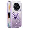 KADEM For Honor Magic7 5G Case Dragonfly Kickstand TPU Flowers Glitter Phone Cover