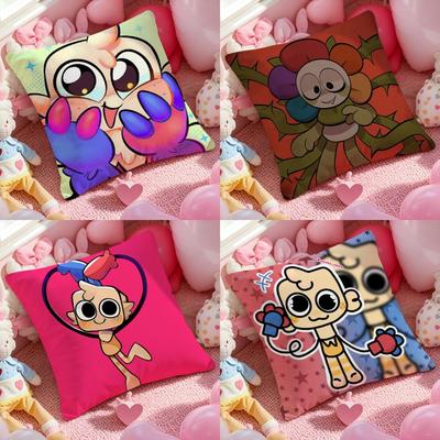 Game D-Dandys World Anime Pillow Case Soft Plush Fabric Double-Sided Printed Cushion Cover Warm Winter Sofa Pillow Case