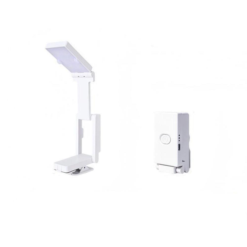 Eye Protection Foldable Desk Lamp USB Charging 3 Color LED Clip Reading Light Energy Saving Adjustable Brightness Study Lamp
