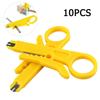 Cable Wire Punch Cutter Stripper Manual Pliers Essential Yellow Cable Stripper Tool for CAT 5 CAT 5e and CAT 6 Data Cables