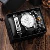 Men's 3-Piece Business Gift Set: Watch, Bracelet, and Necklace for Holidays or Birthdays