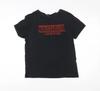 Stranger Things Women's Black Graphic T-Shirt Size S Cotton Short Sleeve