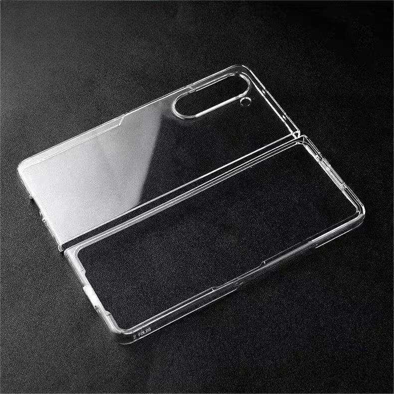 For Samsung Galaxy Z Fold 7 6 5 W26 W25 W24 Frameless PC Phone Case Zfold Special Edition Ultra-thin Transparent Protective Back Cover Shell