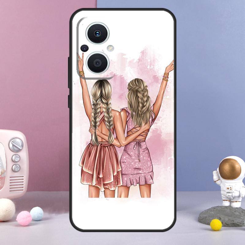 Best Friends BFF Matching Funda For OPPO Reno 14 F 11F 12F 13F 10 11 12 13 Pro 7 8 Lite OPPO Find X8 X6 X5 X9 Pro Case