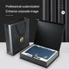 A5 Gift Diary Planners Personal Organizers Custom logo Luxury PU Leather Agenda Notebook Power Bank Wireless Charger