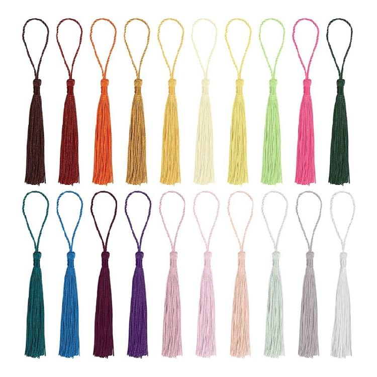 

Bookmark Tassel 20 Different Colors Books Keychains Earrings Bags Tassel Pendant 1
