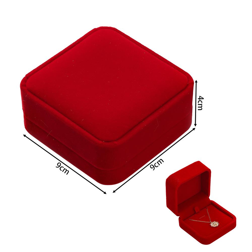 Rounded Flannel Jewelry Box for Rings, Earrings, Pendants, Bracelets, Bangles, and DIY Packaging.