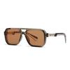 Fashionable Large Square Sunglasses for Men Women Thickened Sturdy Frame Comfortable Durable UV Protection