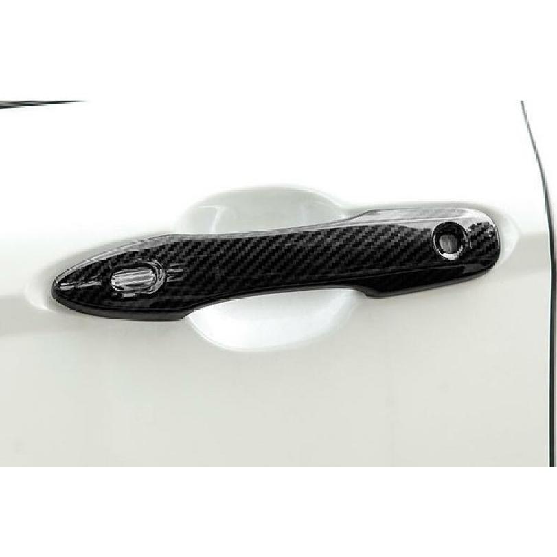 For Toyota Corolla Hatchback Carbon Fiber Style Car door Handle Cover Trim