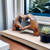 Heart Hands Ornament Love Hand Gesture Statues for Bookshelf Table Sculpture