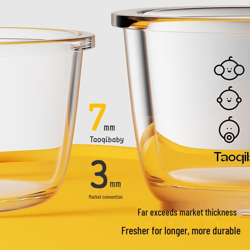 TaoqiBaby Glass Baby Food Storage Container