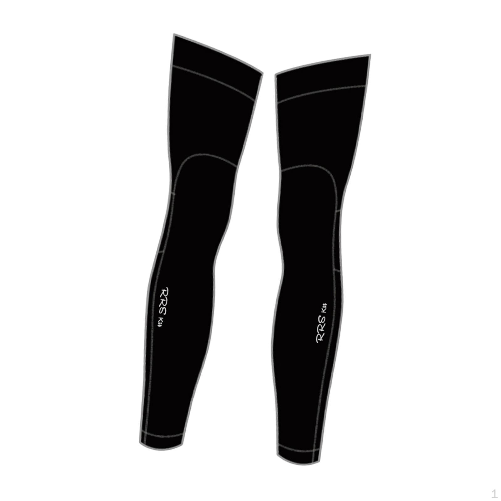 

Cycling Leg Warmers Fleece Thermal Cover Long Sleeves Legs Protector for Women Men M