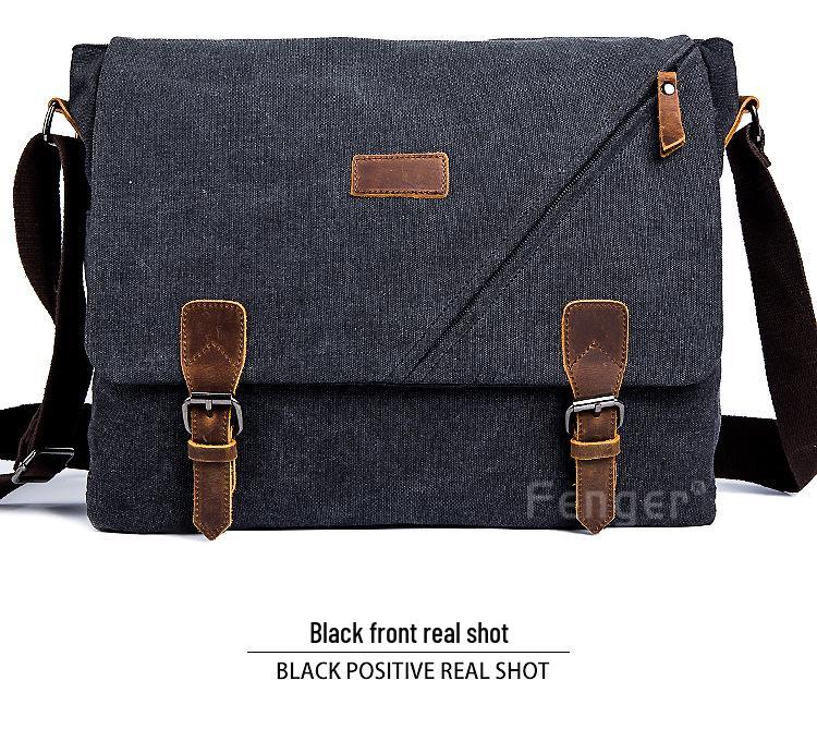 Canvas Crossbody Unisex Travel Tote & Messenger Bag