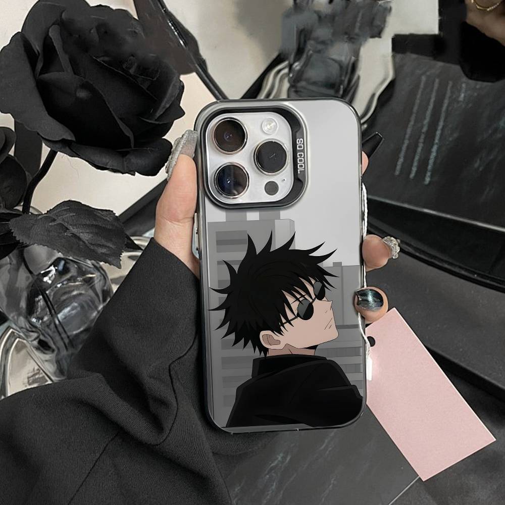 Jujut-su I-Ichiji S-Kaisen Handyhülle Für IPhone 16 17 15 14 12 13 Pro Max Schwarze Farbe Stoßfeste Hülle