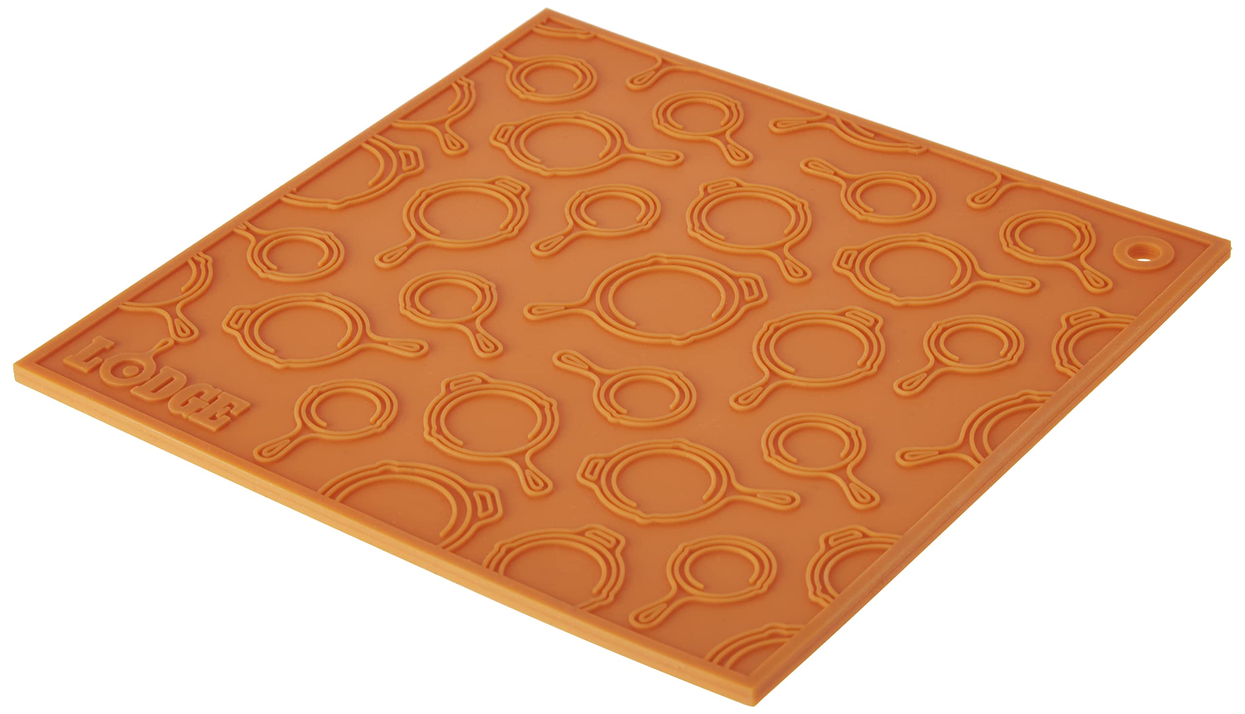 

Lodge Square Trivet x x cm Skillet, Silicone, Orange, AS7SKT61, 17.8 17.8 0.4 оранжевый