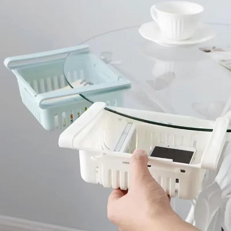 Fridge Organizer Box Retractable Multifunctional Tiered Refrigerator Shelf Fresh Divider Layer Shelf Kitchen Storage Organizer