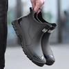 Buty na deszcz Wodoodporne buty Modne khaki Wodoodporne męskie niskie buty deszczowe antypoślizgowe - Gumowe buty outdoorowe do brodzenia