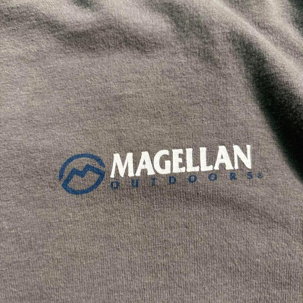 [USED] 7TSM2 MAGELLAN Dog Back Print Short Sleeve T-shirt, Used Clothing