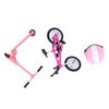 Miniature Bike Scooter Set with Helmet Realistic High Simulation Garden Decor Dollhouse Bike